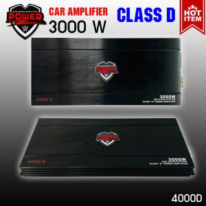 เพาเวอร์แอมป์ ขับซับ 10 12 15นิ้ว POWER-Z รุ่น4000D กำลังขับสูงสุด 3000วัตต์เต็ม ไส้แน่นๆ แรงๆ เบสหนัก นุ่มลึก ราคาถูก เสียงเบสแน่น ลอยไกล แรงแน่นอน