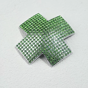 Women Crosses Shape Rhinestones Breast Stickers Alloy Nipple Covers Pasties Body Chain for Party and Dance Event