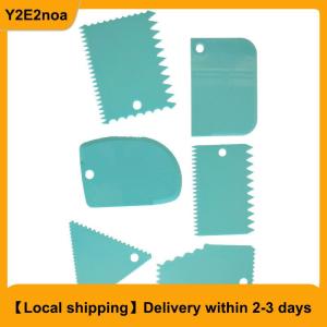 【Local shipping】 6Pcs Cutter Pastry Dough Fondant Cream Decorating Cake Scraper Edge Tools