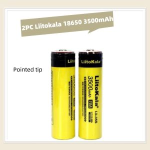 LiitoKala 18650 Flat head /Pointed tip Lii-35S 3.7V 3500mAh 10ARechargeable Power Lithium-ion Battery for LED Flashlight