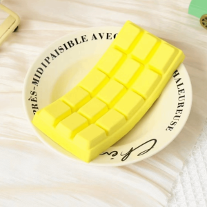 NUBE Simulated Chocolate Slow Rising Squishy Soft Texture Slow Rebound Fidget Squeeze Toy Hand Relaxation Fidget Toy Anxiety Relief