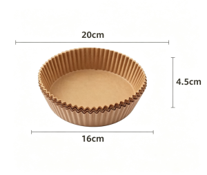 Air Fryer Parchment Paper Round 100Pcs Disposable Liner Non-Stick Oil Proof 20cm for Baking Kertas