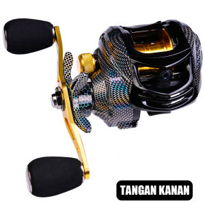 Reel Baitcasting Pancing / DW Series Baitcasting Reel / Reel Pancing Murah 7.2:1 / Handle kanan / Kiri Max Drag 10KG Fishing Reel / Untuk Air Tawar / Laut