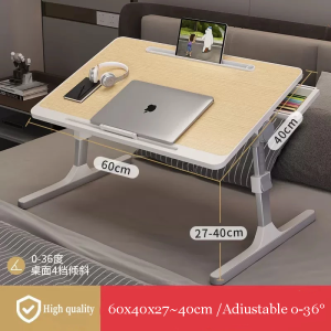 【local delivery】Upgrade Foldable Table Anti-slip Bed Mini Table Laptop Table Notebook Table with Drawer For Study Portable Meja Lipat Computer Study Table