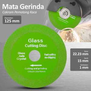CUCI GUDANG Mata Gerinda Cakram Pemotong Kaca Glass Cutting Disk 100mm