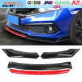 4Pcs Front Lips Bumper Depan Winglet Bumper Mobil Universal Lips Bumper 181Cm Bahan PP. 