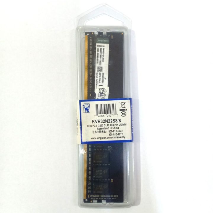 Kingston 8GB DDR4 3200 KVR32N22S8/8 LONGDIMM Memory Ram Komputer PC  Lazada Indonesia