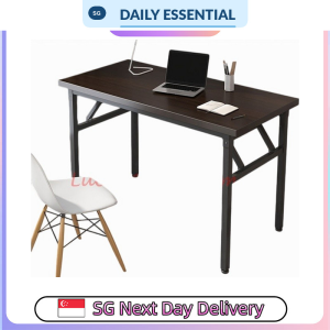 【DAILY ESSENTIAL】 Folding Study Table with Square Legs 80cm 100cm or 120cm