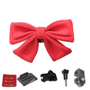 27CM Helmet Decoration Double-layer Bow Quick Installation Cute Bows Helmet Accessories
