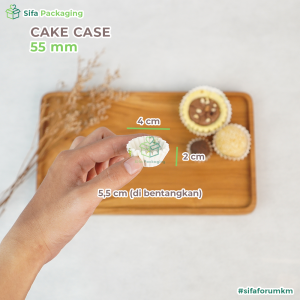 Cupcake Kecil Case Cake Roti Cup cake sedang Kertas Alas Kue Nastar Anti Lengket Laminasi wadah kue pie Brownis Mini Motif isi 1 Pack