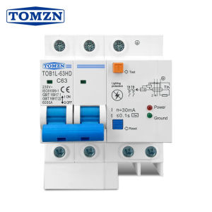 Main switch Residual circuit breaker with surge protector RCBO MCB with Lightning protection SPD