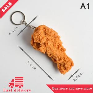 [COD] Imitation Food Keychain Fried Chicken Nuggets Chicken Leg Food Pendant Toy Gift