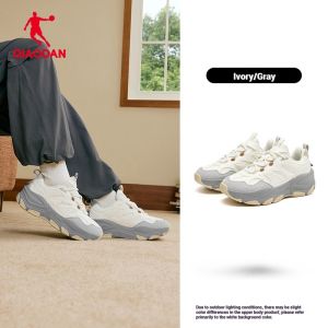 Qiaodan Women Warm Plush Muffin Shoes Waterproof Leather Sports Shoes Soft Sole Casual Shoes QXL042254414