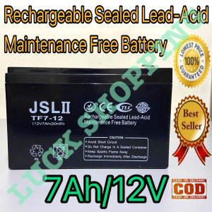 JSL II Brand  7Ah TF7-12 12V 7Ah/20HR For UPS/Solar/ Toycar Valve Rechargeable Sealed Lead-Acid Battery
