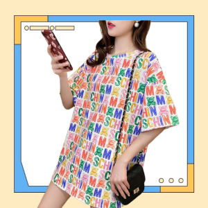 Wulove เสื้อยืดโอเวอร์ไซส์คอกลม ลายอักษรเก๋ๆอะแกของดีๆราคาไม่แรง คุณภาพล้ําเลิศเกินปัฐพีสินค้าสิ้นเอกรีบมารับไปดูแลเลย