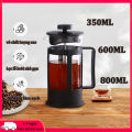 Bình pha cafe ấm trà Pha trà chuẩn kiểu Pháp Bình cafe,Bình Pha Cafe Kiểu Pháp 350ml/ 600ml/ 800ml- máy pha cà phê french press - Dùng để pha trà hay cà phê theo phương pháp French press ép cà phê - Thiết kế tinh gọn, hiện đại. 