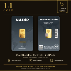 5 gram Gold Bar - Nadir (In Assay)