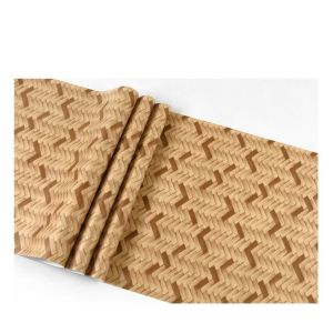 MT straw weaving self-adhesive pvc wallpaper linen pattern new Chinese style ancient wall sticker waterproof moisture-proof tea room self-adhesive wallpaper (10m x 45cm)