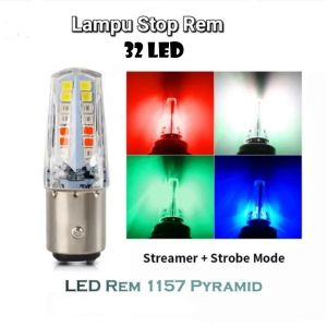 2PCS (SEPASANG) LAMPU STOP REM 32 LED 12 VOLT RUNNING DAN FLASH UNIVERSAL