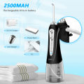 H2ofloss Cordless Water Flosser for Teeth IPX7 Waterproof Oral Dental Irrigator with 5 Modes 6 Jet Nozzles 300ml Water Teeth Flosser Tooth Cleaner Water Floss for Brace Bridges Care. 