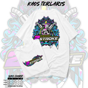 Kaos Terlaris Kaos  Pesona 2 stroke baju racing premium 30s stroke hitam putih keren terbaru vol 34