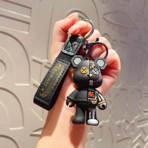 Kartun mesin bear keychain pasangan teman terbaik Liontin gantungan kunci tas