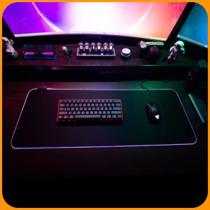 Miếng lót chuột LED RGB pad chuột gaming chơi game deskpad cỡ lớn viền sáng led chống trượt nhiều chế độ siêu đẹp
