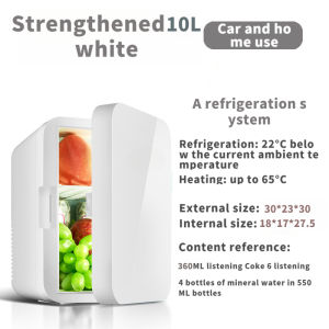 Mini Fridge Refrigerator 10L Large Capacity Food /Skincare Refrigerator Portable Refrigerator