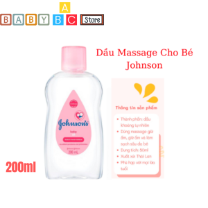 Johnsons baby Dầu Mát Xa Massage Body Toàn Thân Oil Dưỡng ẩm Dịu nhẹ cho da trẻ em Cho Bé Pink