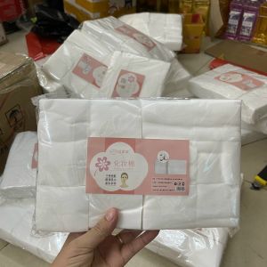 Bông Tẩy Trang Làm Sạch Da Bông Bạch Tuyết Calla Sạch Sâu 500gr bông 1200 miếng bông 222 miếng