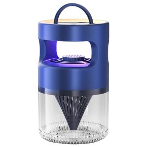 VB45D Safety Mosquito Killer Lamp Purple Light Suction-Type Flying Mosquito Zapper Portable Multifunctional Inhalable Mosquito Killers Home/Outdoor