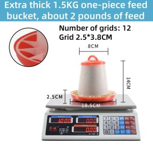 Buy 3 get 3 Automatic Chicken Bucket Feeder Chicken Feeder Bucket Plastic Feeding Tool 1.5kg