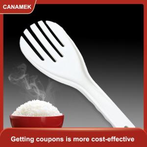 【CANAMEK 】 Large Rice Spoon Plastic Meal Spoon Non Stick Kitchen Gadgets Hand Roll Spoons Rice Shovel Kitchen Supplies Thickened Rice Fork
