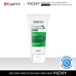 [HB GIFT – Quà tặng không bán] Dầu gội giúp sạch gàu dành cho da đầu dầu & ngứa Vichy Dercos Anti Dandruff 50ml