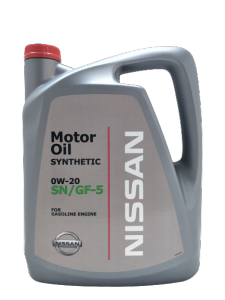 น้ํามันเครื่องสังเคราะห์แท้นิสสันสําหรับเครื่องยนต์เบนซิน เกรด 0W-20 GF-5 (ปริมาตรสุทธิ 3 ลิตร)