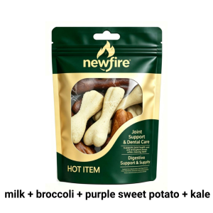 Newfire Premium Dental Star Stick Dog Treat Oral Care Dog Chew Snack Reduce Plaque Freshen Breath Natural Nutrition Makanan Anjing