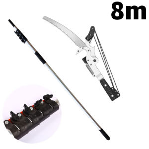 8.5m High Branch Shears Saw Telescopic High-Altitude Pruning Scissors Tree Cutter gergaji dahan gardening tool
