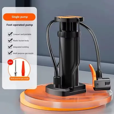 Pompa Injak Portable Ban Angin Sepeda Motor Mobil Pressure Pentil Schrader Presta Pump Serbaguna