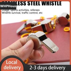 [COD] WHPHous Ship within 24 hours Referee Whistle Metal Whistle Stainless Steel Whistle Whistle Equipment With Hanging Rope