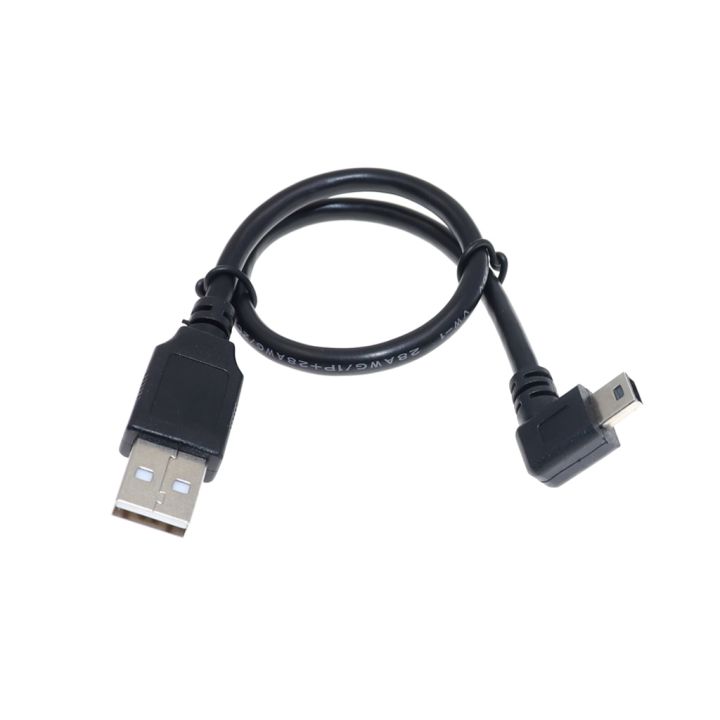 90 Degree Right And Left Angled Mini Usb 5 Pin B Type Male To Usb 2 0 A Male Adapter Data Charging