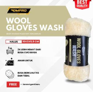 Sarung Tangan Cuci Motor Mobil Ompro Wool Gloves Kain Pencuci Lap Motor Lembut