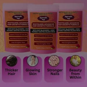 RootGuard Advanced Hair Growth Formula Helps Thicken Hair and Reduce Hair Fall 1 Pack 10 Sachets