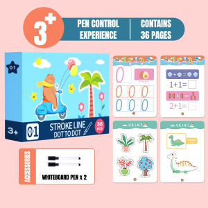 2-6 Years Personalized Magical Tracing Workbook for Children Preschool Educational Toys Erasable Pen Reusable Logical Thinking Book For Kids Calligraphy Copybook Toddler Learning Pen Control Training Set