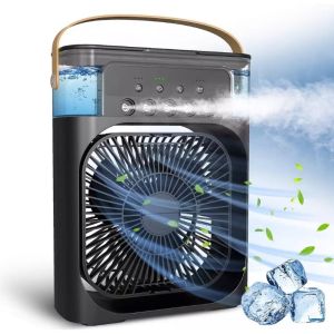 Kipas angin pendingin mini cooler hitam AIR COOLER FAN PORTABLE SUPER DINGIN CASH CES TYPE TIPE C