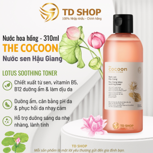 [Chính hãng] Nước cân bằng da Cocoon sen Hậu Giang 140ml | 310ml - TD Shop