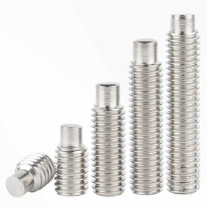 M6 M8 M10 M12 304 Stainless Steel Hexagon Hex Socket Dog Point Set Screw Convex End Grub Headless Bolt DIN915