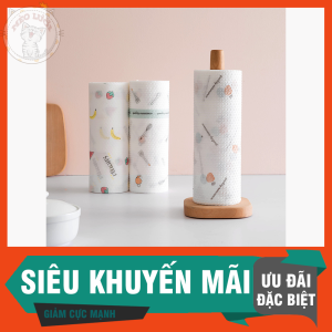 Cuộn khăn giấy vải đa năng - giấy lau bếp - giấy lau tay cuộn trắng có thể giặt được