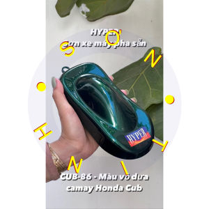 |Xanh vỏ dưa Cub| Sơn xe máy HYPER màu xanh vỏ dưa camay Honda CUB-86 (Code: CUB-86 (2)). sơn thơm công nghiệp