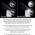 30 Sheets Transparency Film Paper, 8.5x11 Inches Transparent Film for Ink Jet Printer, 100% Transparencies Printing Transparent Film Sheets for Overhead Projector, Silk Screen Printing. 