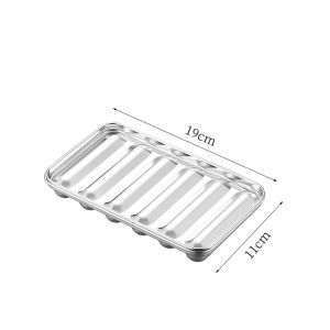 Mi.more Cetakan Sosis Mold / Hot Dog 6 Sekat Handmade Bahan Stainless Steel